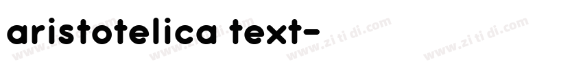 aristotelica text字体转换